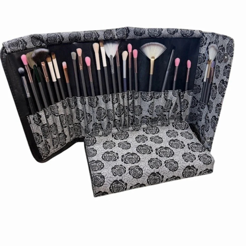 Lot of 2 NEW Boutique Foldable Makeup Brush Holder Organizer